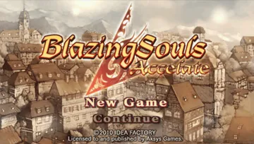 Blazing Souls Accelate (EU) screen shot title